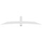 Ekena Millwork Bellingham Architectural Grade PVC Gable Bracket, 108"W x 22 1/2"H x 2"D x 6"F, 5/12 Pitch GBP108X23X0206BEL00 - alternate 3
